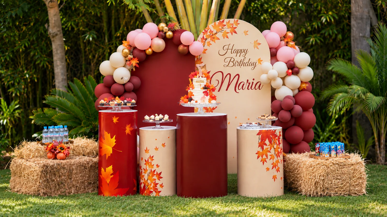Décoration d’anniversaire au jardin